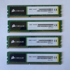 Corsair ValueSelect 32GB DDR3 RAM Desktop 1600MHz CMV16GX3M2A1600C11 Excellent